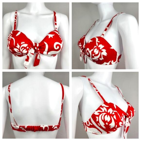 Vintage 2 Piece Cotton Hawaiian Swim Set Size XSmall - Picture 4 of 11